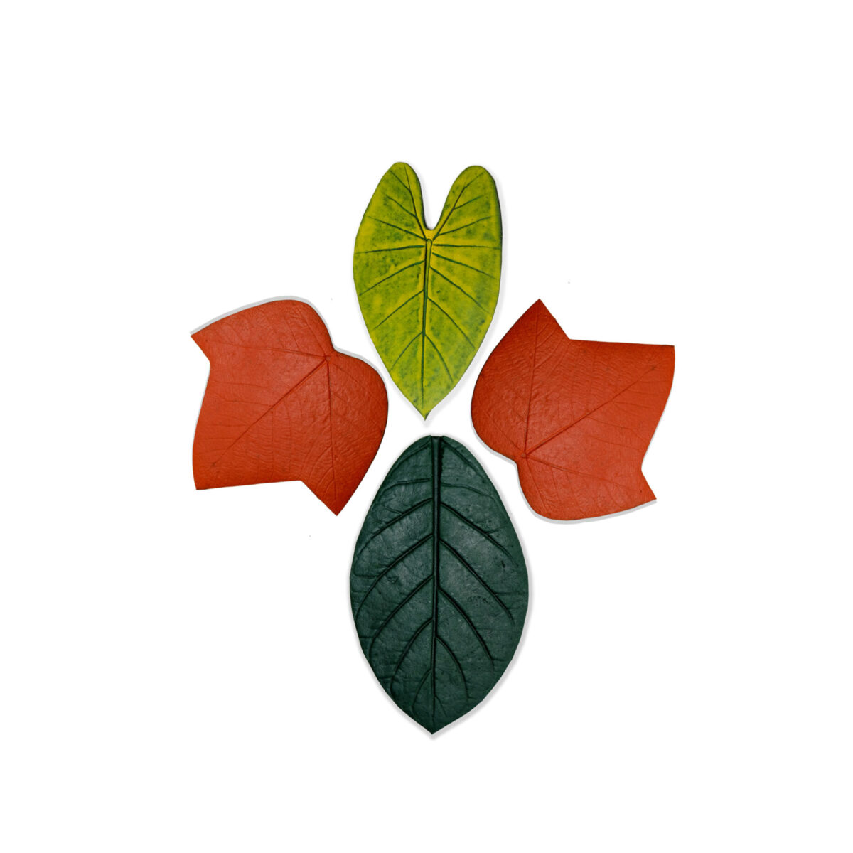 Dessous de verre FOLHINHAS - kit 4 unités type 01