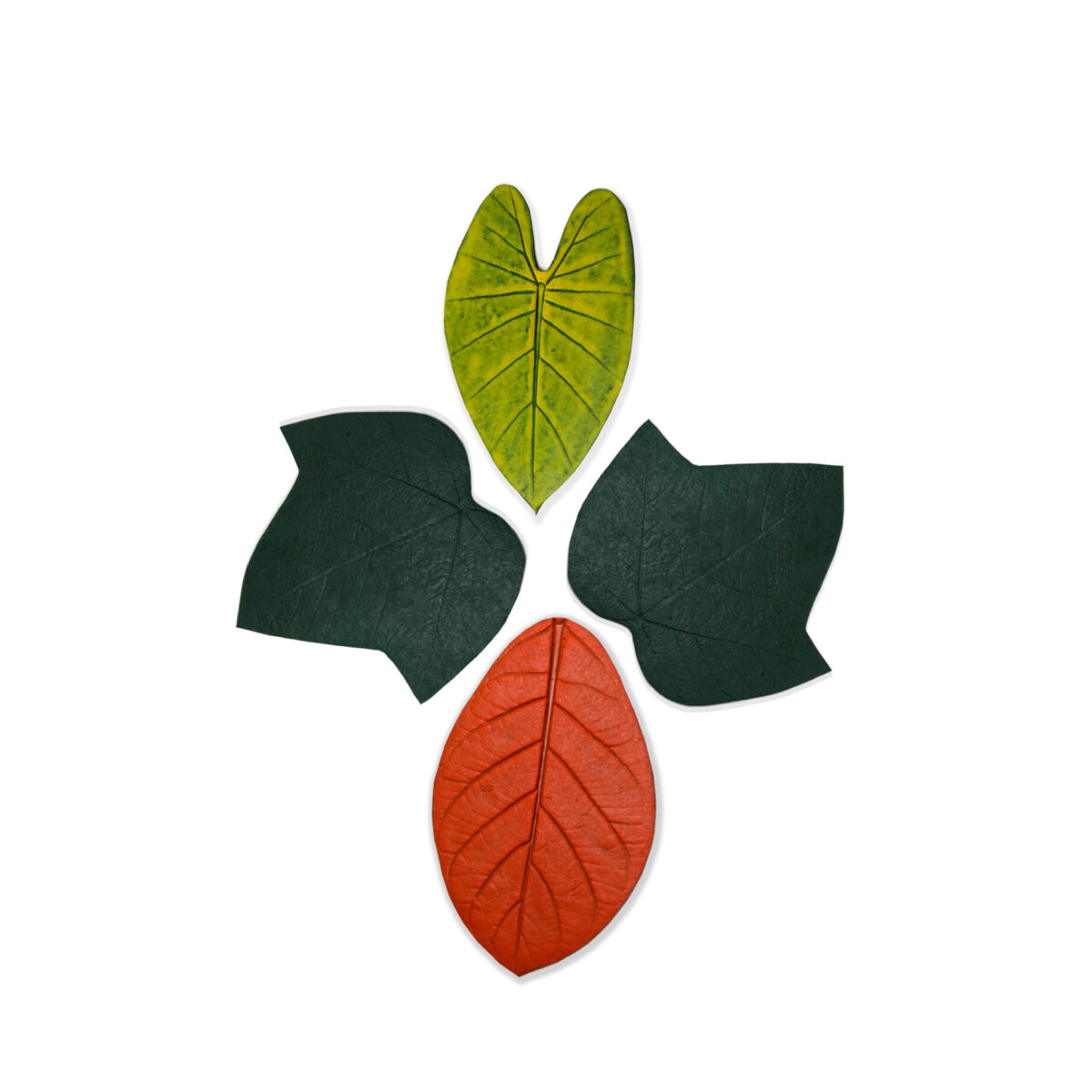 Dessous de verre FOLHINHAS - kit 4 unités type 03